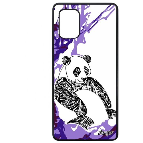 фото Качественный чехол на телефон // samsung galaxy a71 // "панда" стиль медведь, utaupia, фиолетовый