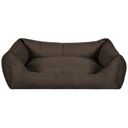 Лежак для собак и кошек Tappi Ротонд прямоугольный с подушкой шоколад 55 х 40 х 18 см (1 шт)