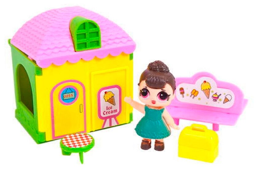ABtoys кукольный домик В гостях у куклы PT-01023, разноцветный