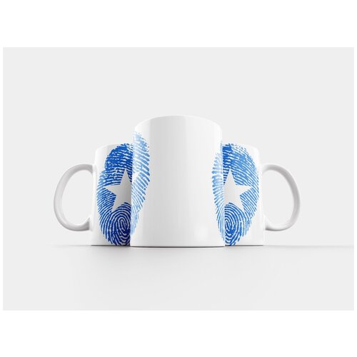 фото Кружка "сомали, флаг, отпечаток пальца" 320 мл lotsprints