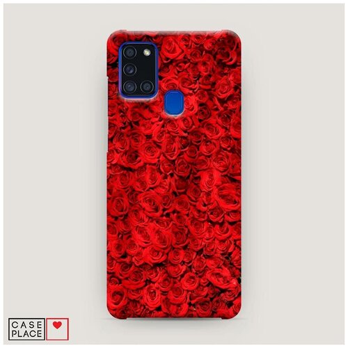 фото Чехол пластиковый samsung galaxy a21s цветочный узор 21 case place