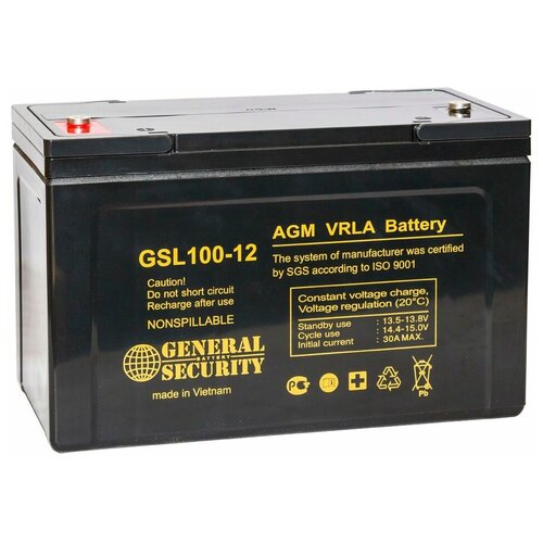 Аккумулятор General Security GSL 100-12