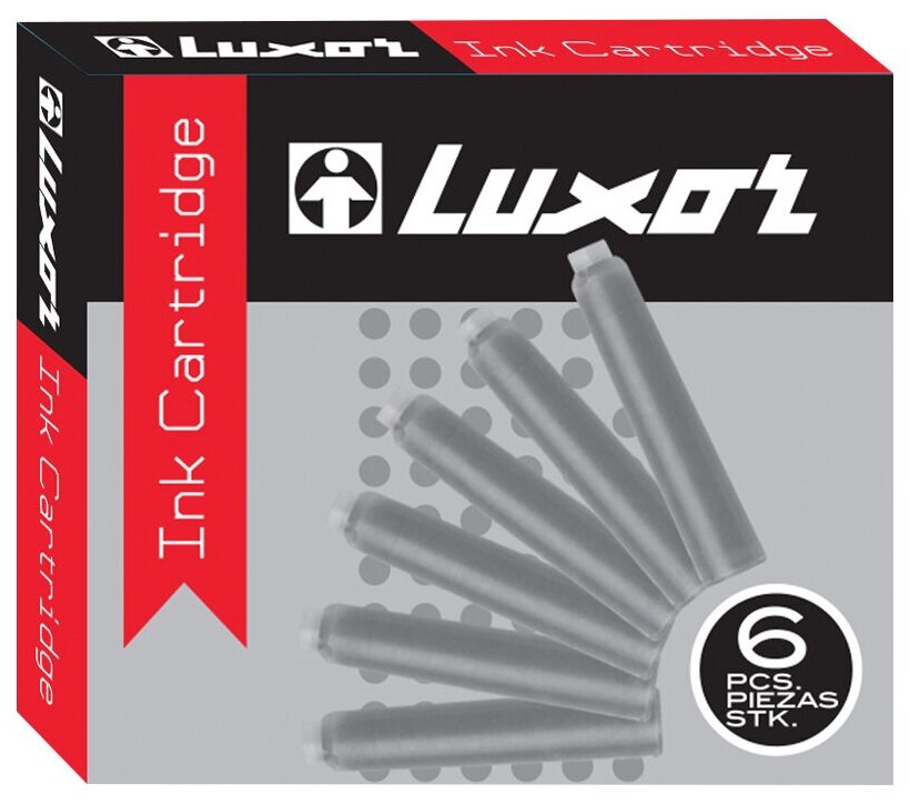 Картриджи чернильные Luxor черные, 6шт, 10 шт. в упаковке
