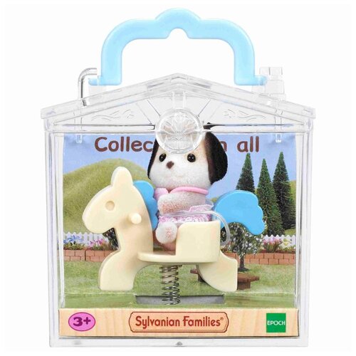 Игровой набор Sylvanian Families Собачка на качелях-лошадке 4391-3 aquabeads аквамозаика персонажи sylvanian families 31068