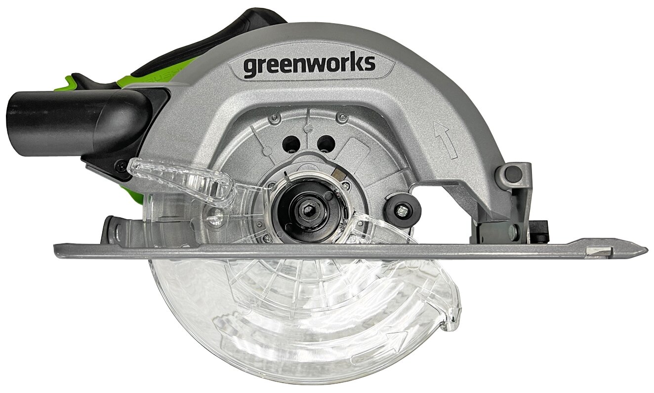 Аккумуляторная дисковая пила Greenworks GD24CS 1500907 зеленый/черный