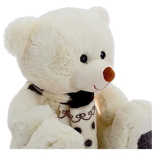 фото Мягкая игрушка «медведь мартин», цвет молочный, 90 см любимая игрушка