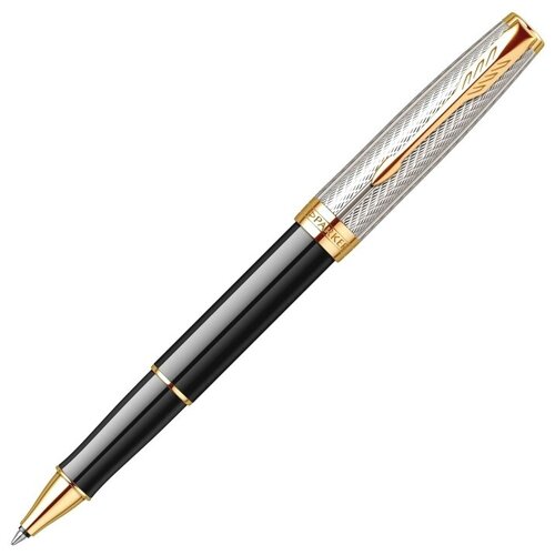 Ручка-роллер Parker Sonnet Royal Fougere SE19, Black & Chiselled Silver GT 2102303