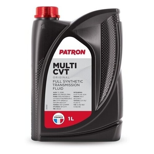 Масло трансмиссионное CVT 1л.Patron MULTICVT1LORIGINAL Patron MULTICVT1LORIGINAL