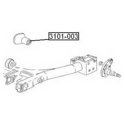 Сайлентблок задней балки, asva, 3101-003