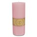 Омский Свечной Декоративная свеча Ливорно 255*100 мм розовая 181528