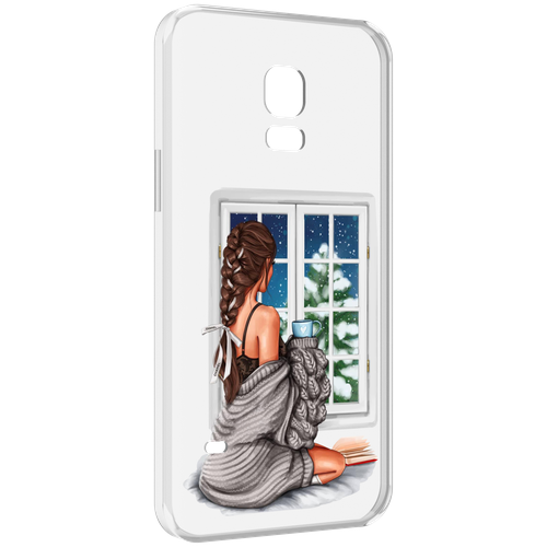 Чехол MyPads уютное-зимнее-окно женский для Samsung Galaxy S5 mini задняя-панель-накладка-бампер чехол mypads уютное зимнее окно женский для samsung galaxy xcover 5 задняя панель накладка бампер