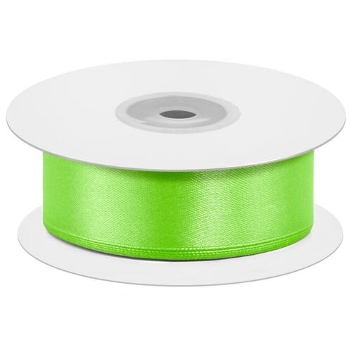 фото Лента атласная (1,2 см*22,85 м) свежая зелень, 1 шт. дон баллон