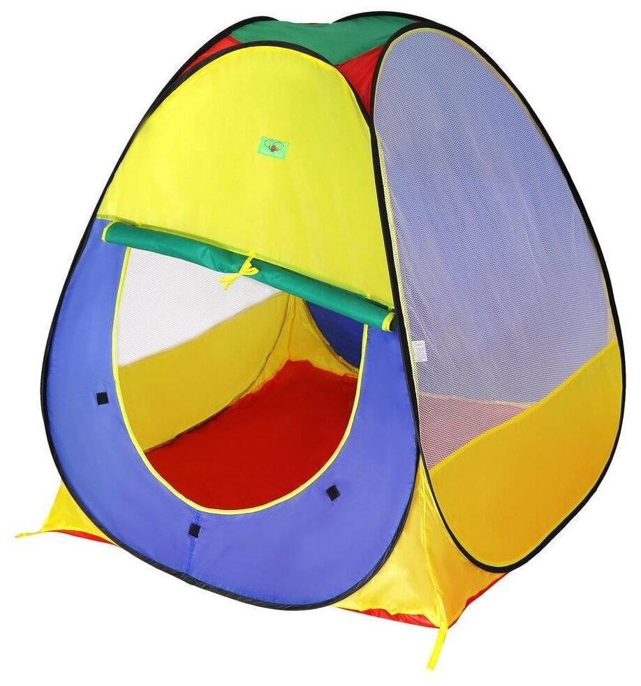 Палатка ELEGANT 4-х гранная 8079 синий/желтый/красный