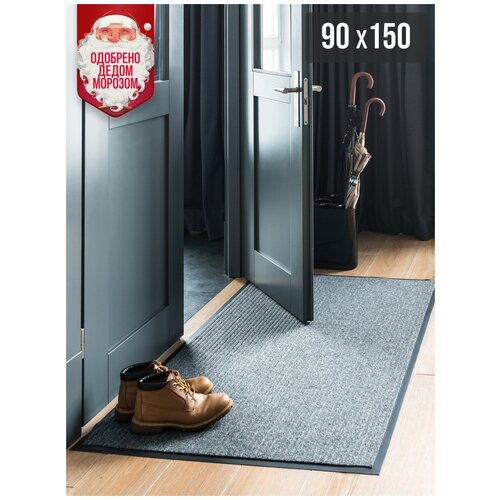 фото Коврик придверный велийтехно серый 90*150