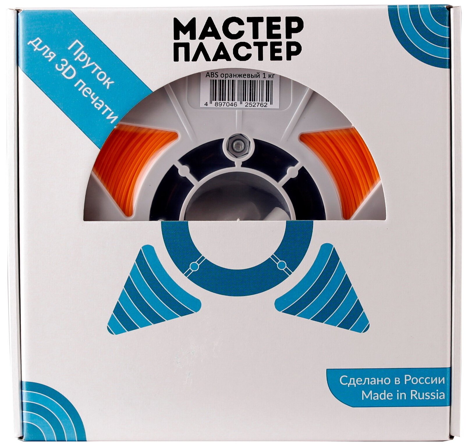 Пластик для 3D принтера Мастер Пластер ABS оранжевый 1,75 мм катушка 1 кг