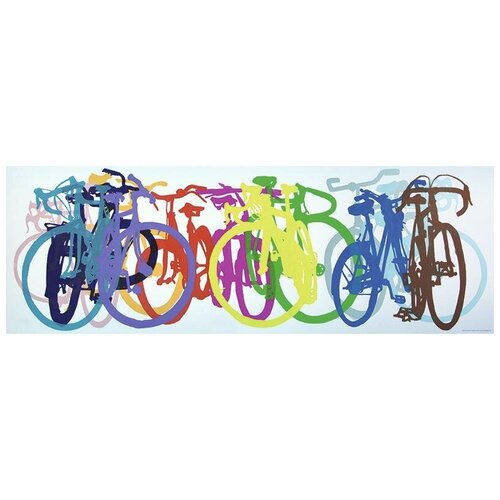 Пазл Heye 1000 деталей: Яркие велосипеды панорама вертикал