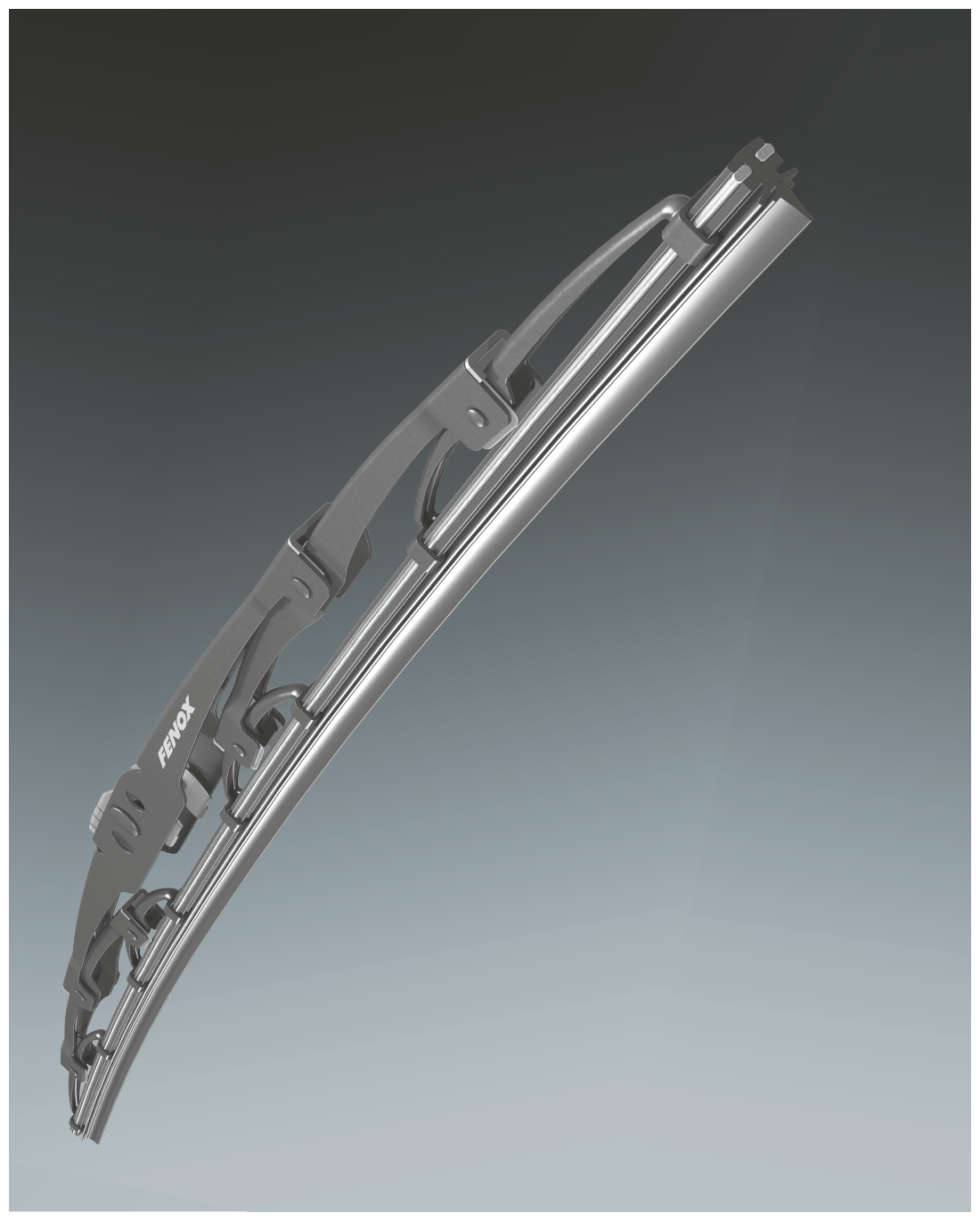 Щетка стеклоочистителя, каркасная, 450 мм (18") - FENOX арт. WB45010