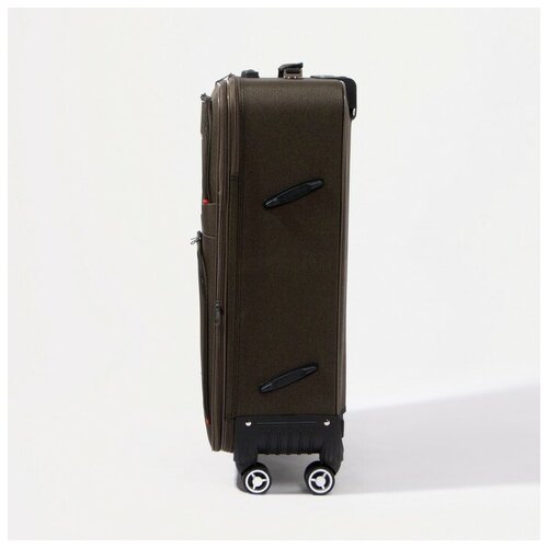 фото Чемодан большой 28", отдел на молнии, 2 наружных кармана, кодовый замок, цвет хаки