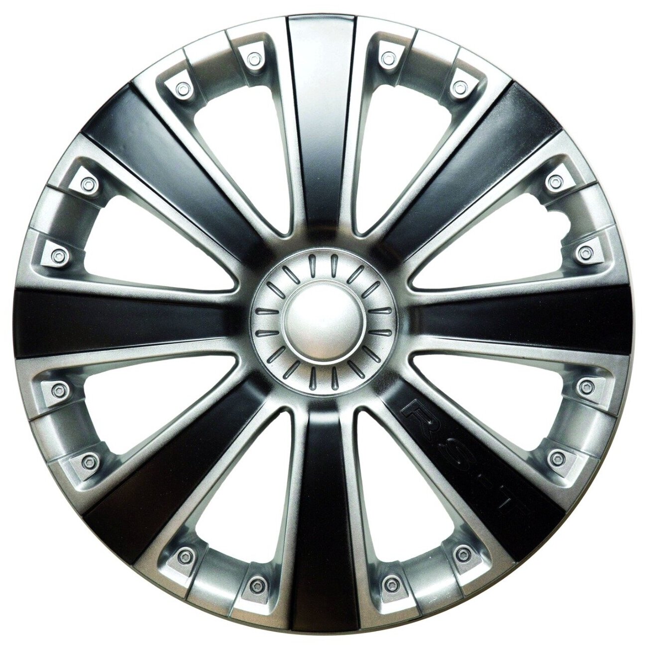 фото Колпак декоративный RS-T микс серебристо-черный 16" (2 шт.)