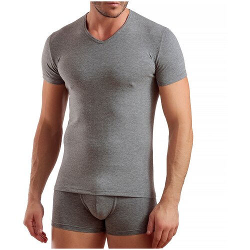 фото Футболка enrico coveri мужская бельевая однотонная хлопковая базовая спортивная большие размеры, размер l, белый