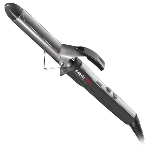 Плойка BaBylissPRO с терморегулятором, титан-турмалин, 25 мм babyliss pro плойка конус titanium tourmaline 13 25 мм 65 вт