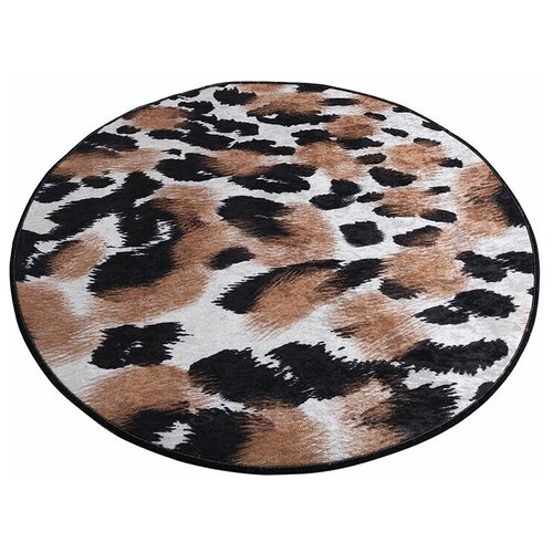 Коврик 100х100 см круглый в ванную, не скользит, Chilai Home, 8682125917405