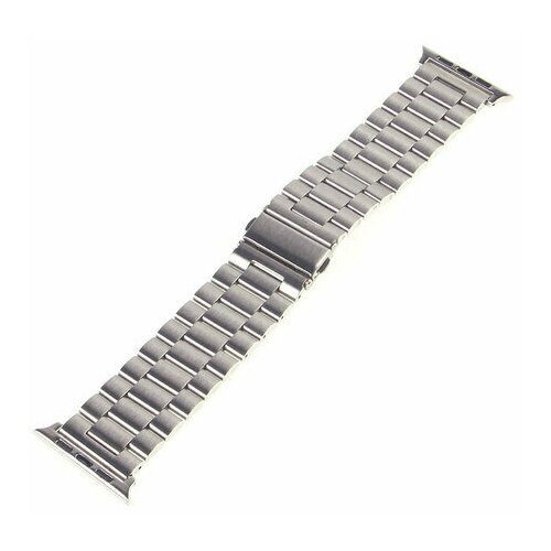 Стальной ремешок для Apple Watch 42/44/45 мм Цвет Серебро / Стальной браслет для Apple Watch 42/44/45 мм Цвет Серебро
