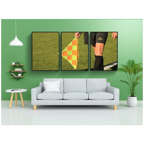 фото Набор модулных постеров для интерьера "флаг, линейный монтер, судья" 60x90 см. в тубусе, без рамки lotsprints