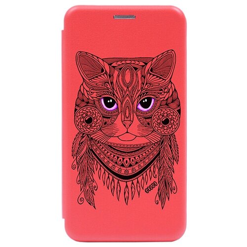 фото Чехол-книжка book art jack grand cat для xiaomi redmi 8a красный gosso