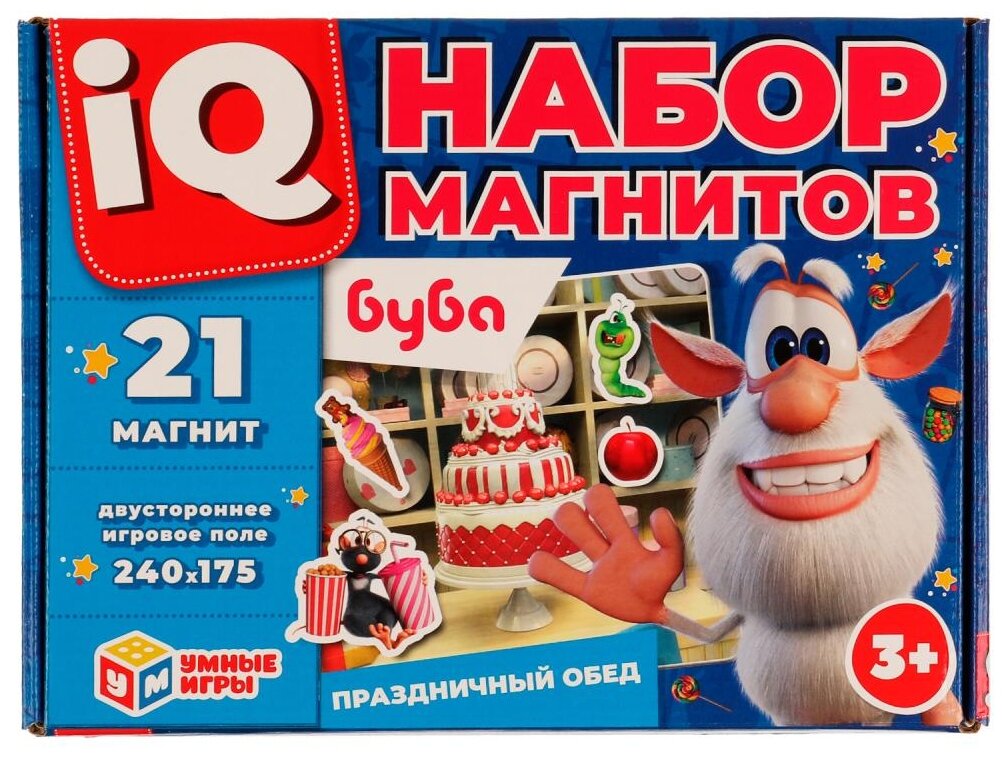 Умные игры IQ-набор магнитов Буба. Праздничный обед, 323188 разноцветный