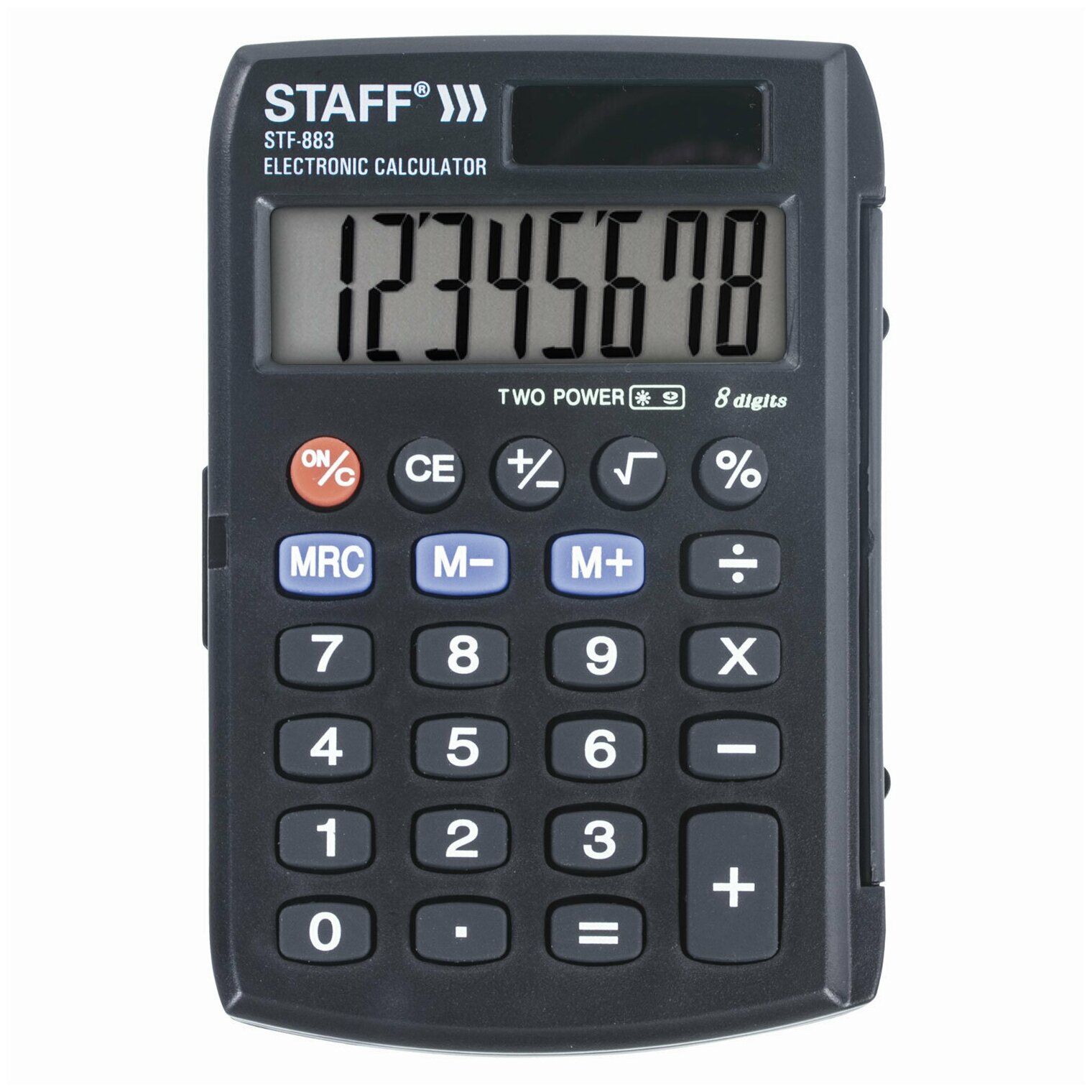Калькулятор карманный STAFF STF-883 (95×62 мм) 8 разрядов двойное питание 250196
