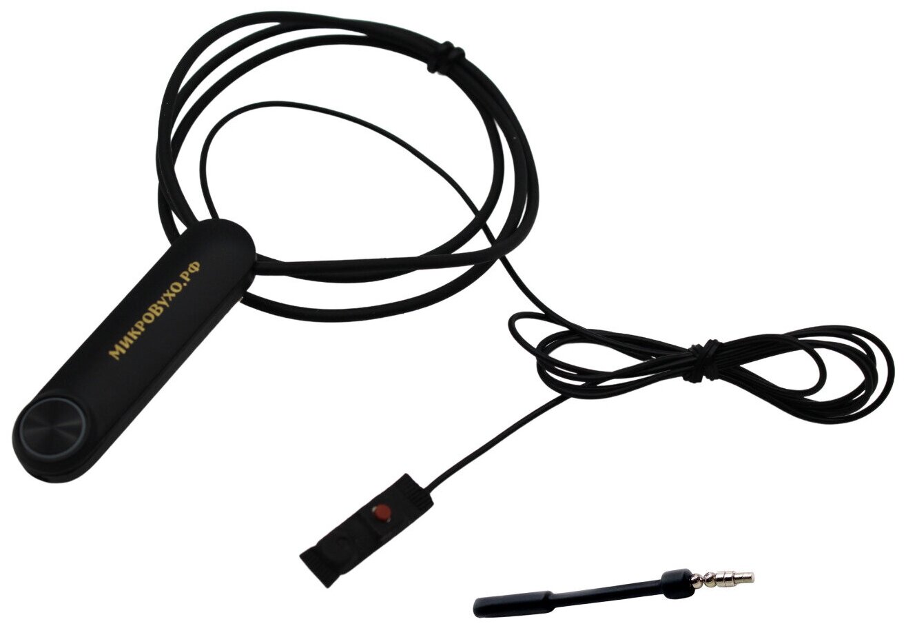 Магнитные микронаушники 2 мм 12 шт и гарнитура Bluetooth Standard с выносным микрофоном кнопкой подачи сигнала кнопкой ответа и перезвона