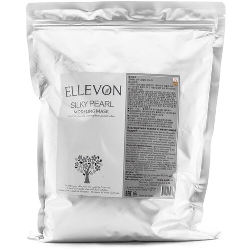 Ellevon Silky Pearl альгинатная маска с жемчужной пудрой, 1000 г, 1100 мл ellevon aroma альгинатная маска с приятным ароматом 1050 г 1000 мл