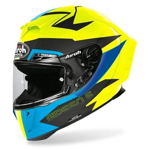 фото Airoh шлем интеграл gp550 s vektor blue matt airoh helmet