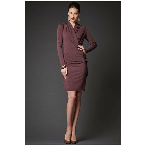 фото Платье арт-деко, размер 52, коричневый