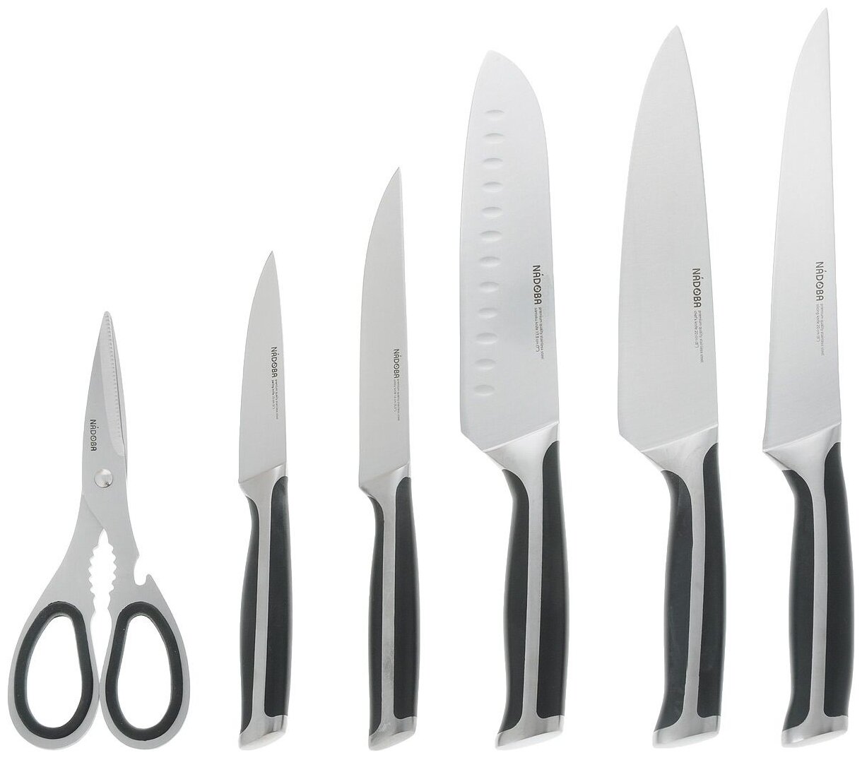  Nadoba Ursa 722616, 5 ножей и ножницы с подставкой —  в .