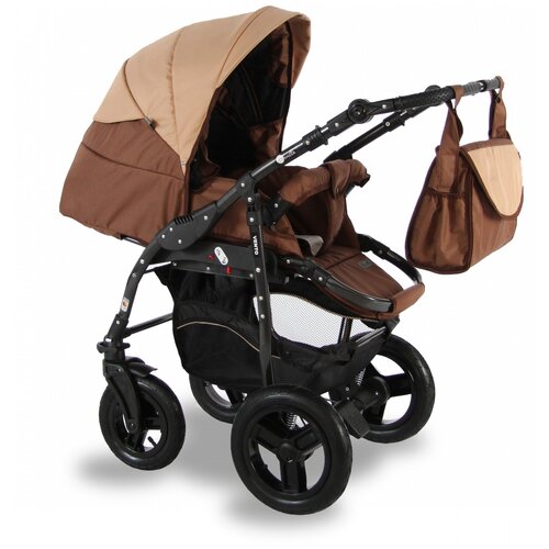 Универсальная коляска Sevillababy Vento (2 в 1), VENT-06, цвет шасси: черный
