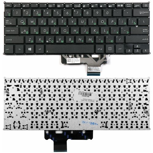 Клавиатура для ноутбука Asus TX201L Series Плоский Enter Черная без рамки PN 90NB03I1-R31RU0 1088₽