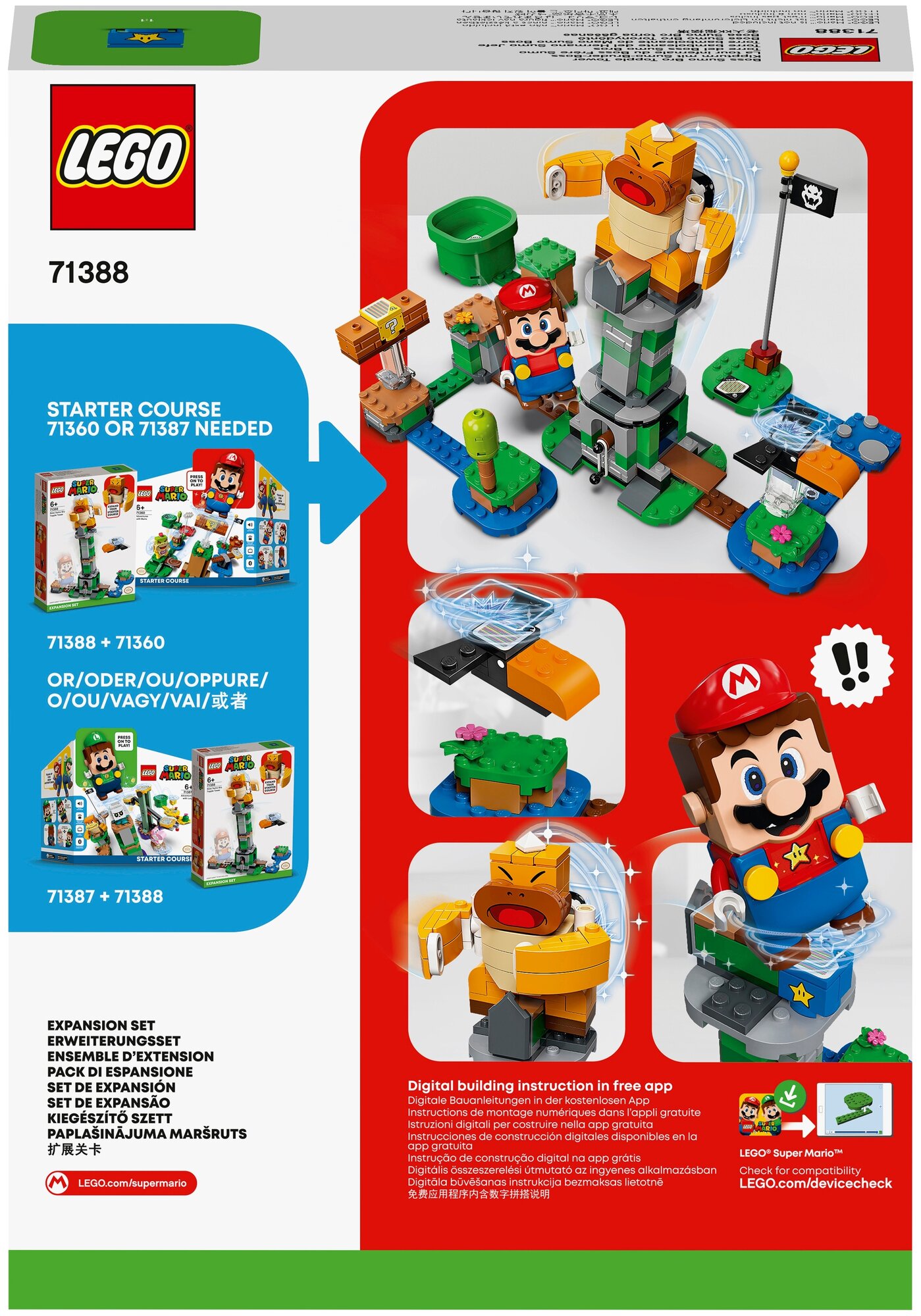 Конструктор LEGO Super Mario Дополнительный набор Падающая башня босса братца-сумо - фото №2
