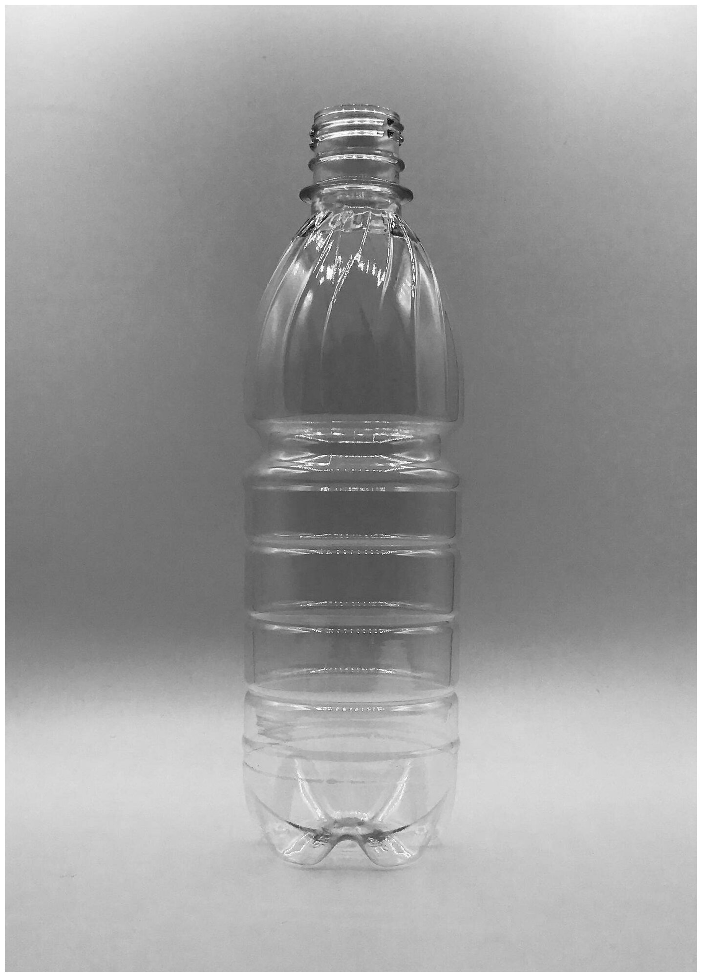 Бутылка 0,5 л. с пробкой прозрачная 10 шт.