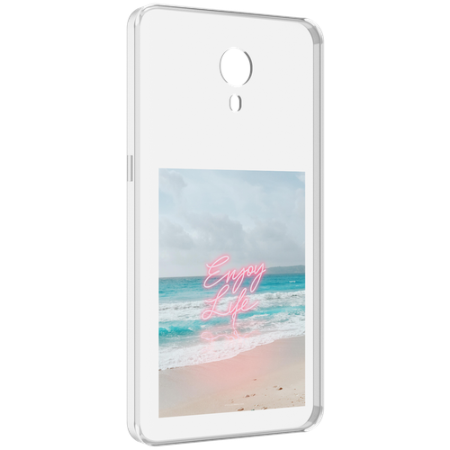 Чехол MyPads красивый пляж для Meizu M3 Note задняя-панель-накладка-бампер