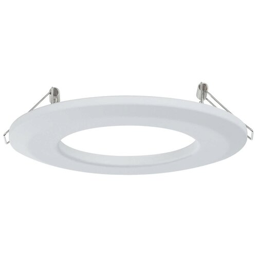 рамка для светильников paulmann updownlight хром матовый алюминий 80x80мм 98779 Адаптер для встраиваемых светильников Paulmann Для проемов 75-120мм Белый матовый Металл 92499