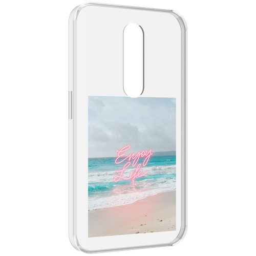 Чехол MyPads красивый пляж для Motorola Moto X Force (XT1585 / XT1581) задняя-панель-накладка-бампер