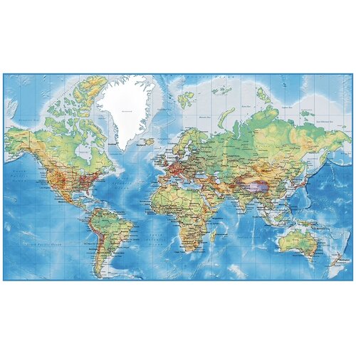 Карта мира дороги - Виниловые фотообои, (211х150 см) карта мира на цветочном фоне 1 виниловые фотообои 211х150 см