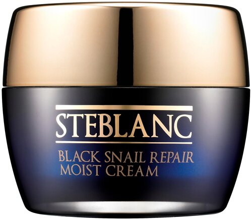 Steblanc Увлажняющий крем для лица с муцином Black Snail Repair Moist Cream, 55 мл