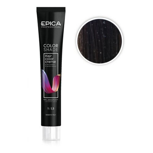 epica professional color shade крем краска для волос 4 7 шатен шоколадный 100 мл EPICA Professional Color Shade крем-краска для волос, 4.71 шатен шоколадно-пепельный, 100 мл