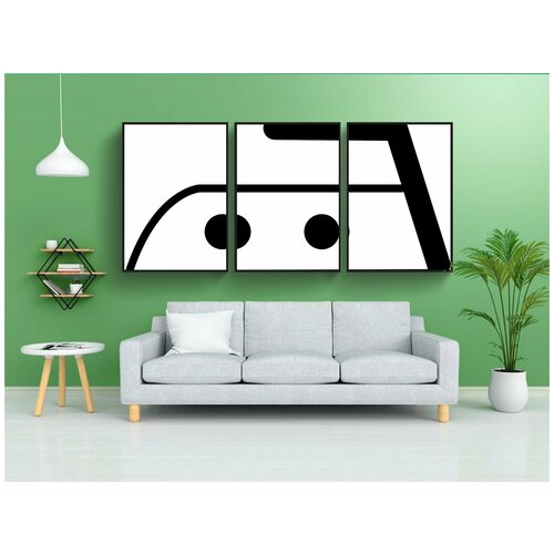 фото Набор модулных постеров для интерьера "железо, семья, домашние дела" 60x90 см. в тубусе, без рамки lotsprints