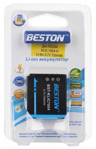 Аккумулятор для фотоаппаратов BESTON Kodak BST-KLIC 7004-H, 3.7 В, 750 мАч