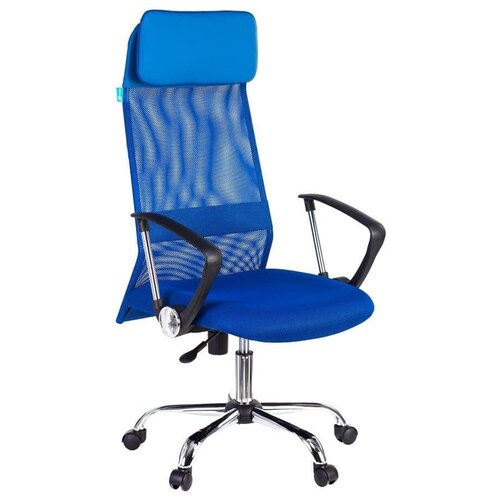 фото Компьютерное кресло бюрократ kb-6n для руководителя, обивка: текстиль/искусственная кожа, цвет: синий tw-10