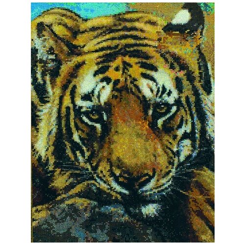 фото Kustom krafts jw-005 сибирский тигр счетный крест 26 x 33 см набор для вышивания